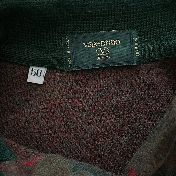 Valentino Jeans Men’s Brown Wool Long Sleeve Sweater Top **Size 50/US Sz L**